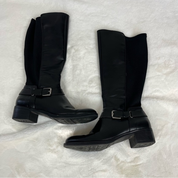 FRANCO SARTO CEDAR KNEE HIGH BLACK BOOTS SIZE 8 - Picture 13 of 14
